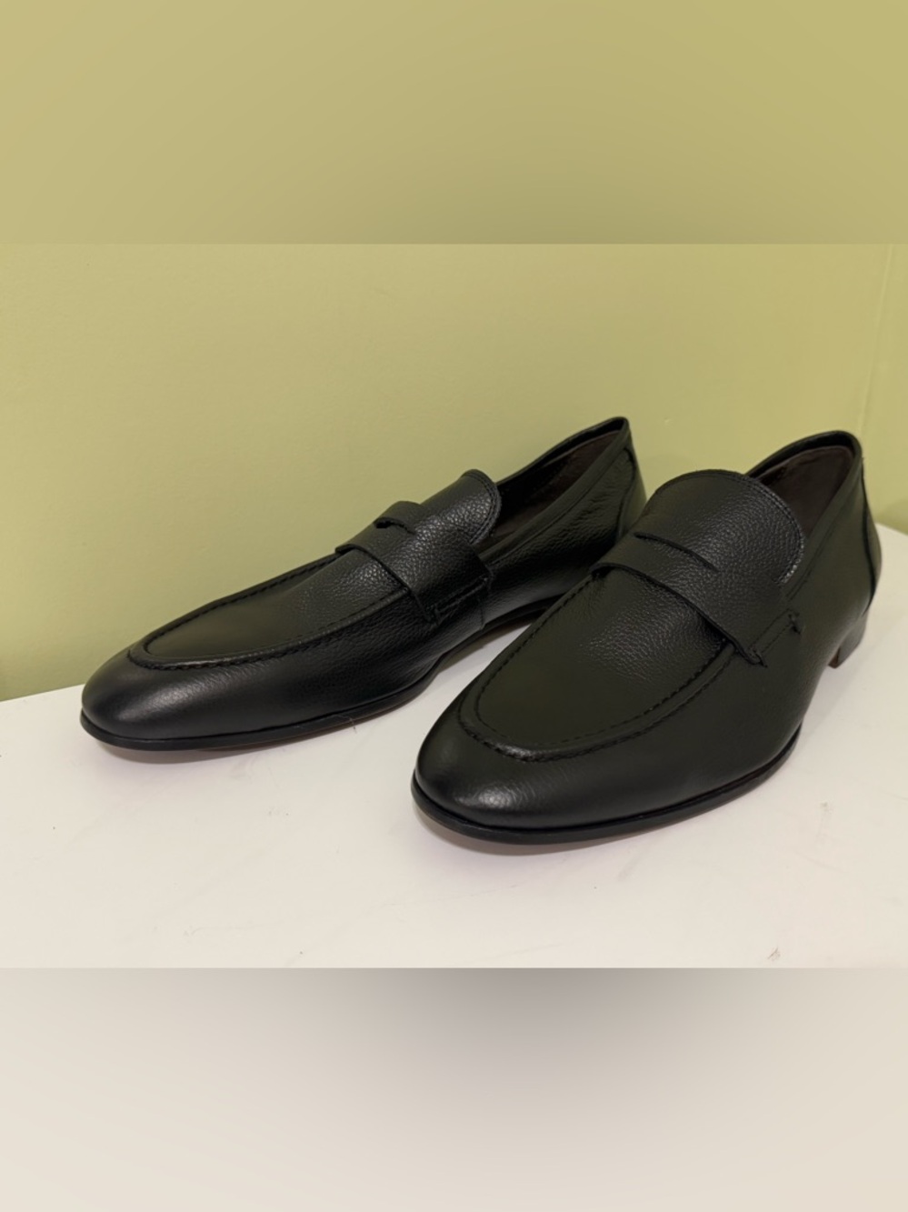 To Boot New York Ravello black Leather Loafers size 9.5 men H20N6 - Picture 7 of 11